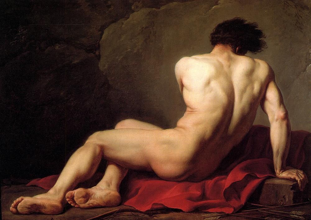 Jacques-Louis David Male Nude known as Patroclus